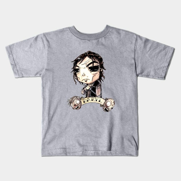 Big Eyes Daryl Kids T-Shirt by tacoboydesigns